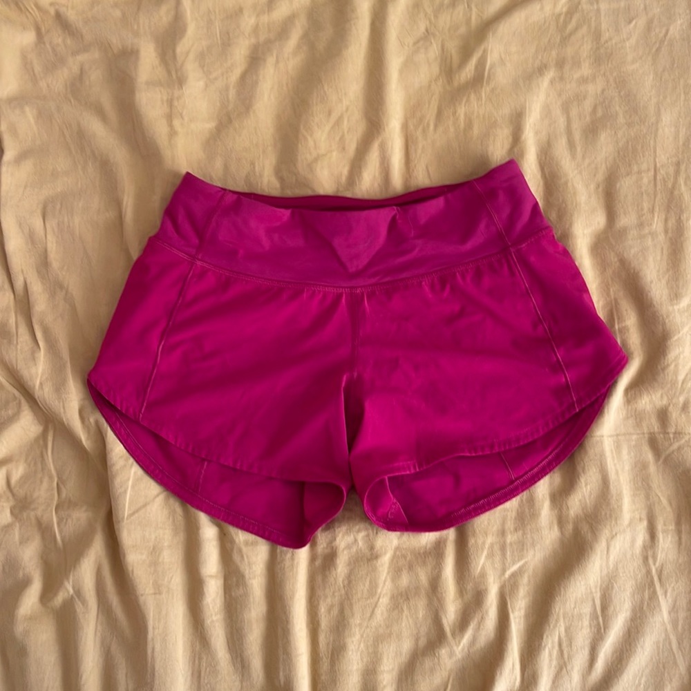 Lululemon short, bright red